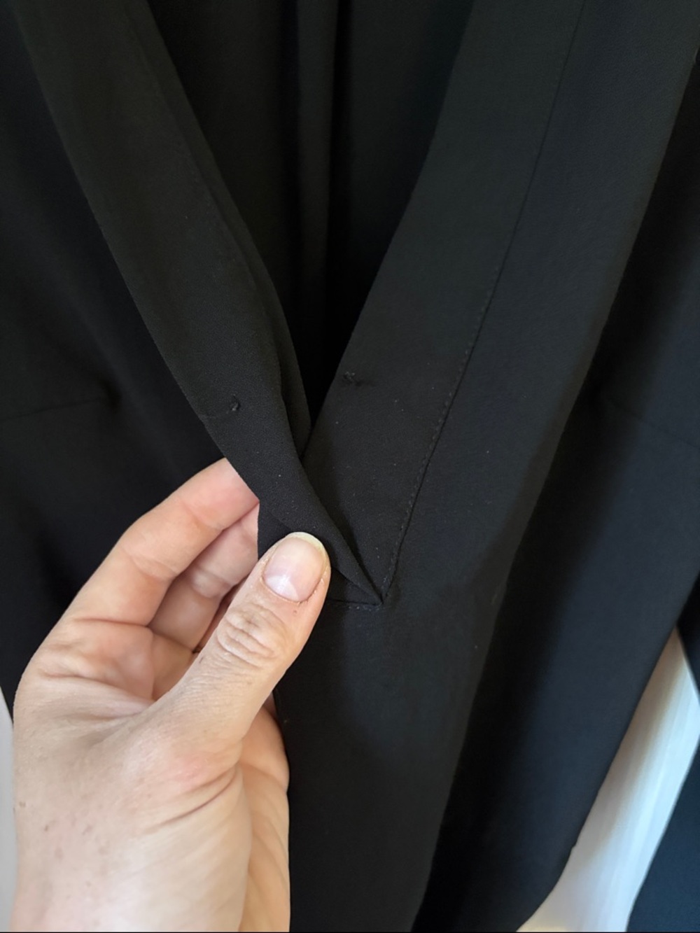 a new day Black V-Neck Belted Long Sleeve Dress - Picture 6 of 6